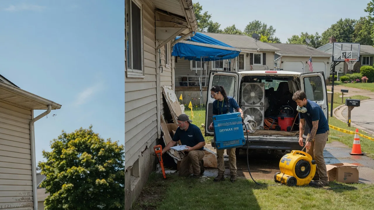 Ceiling Leak Cleanup in Reno, OH near me